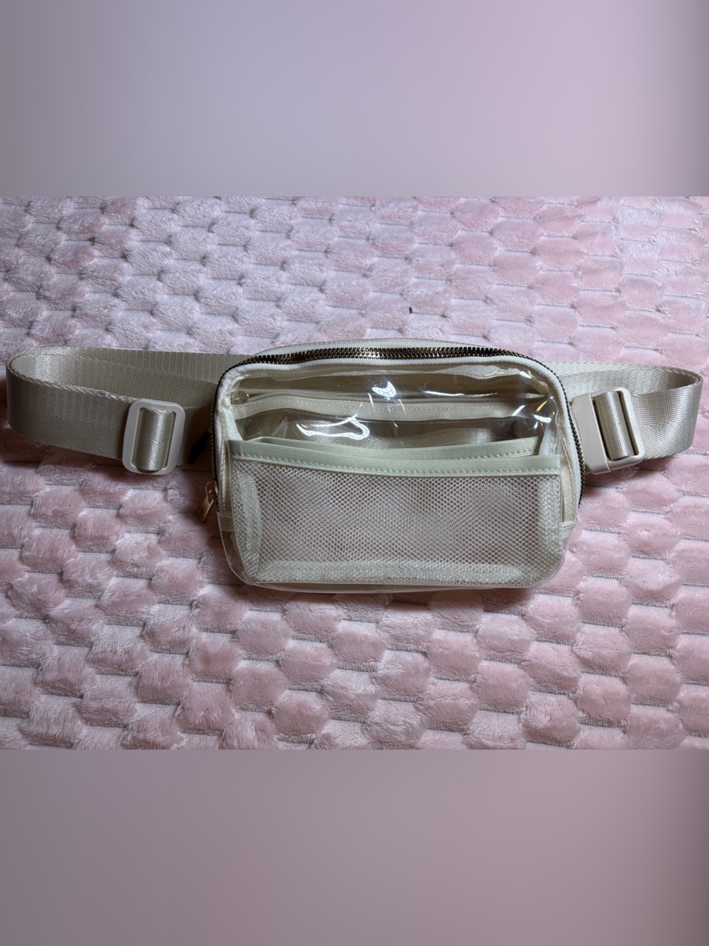 Clear Front Crossbody Belt Bag